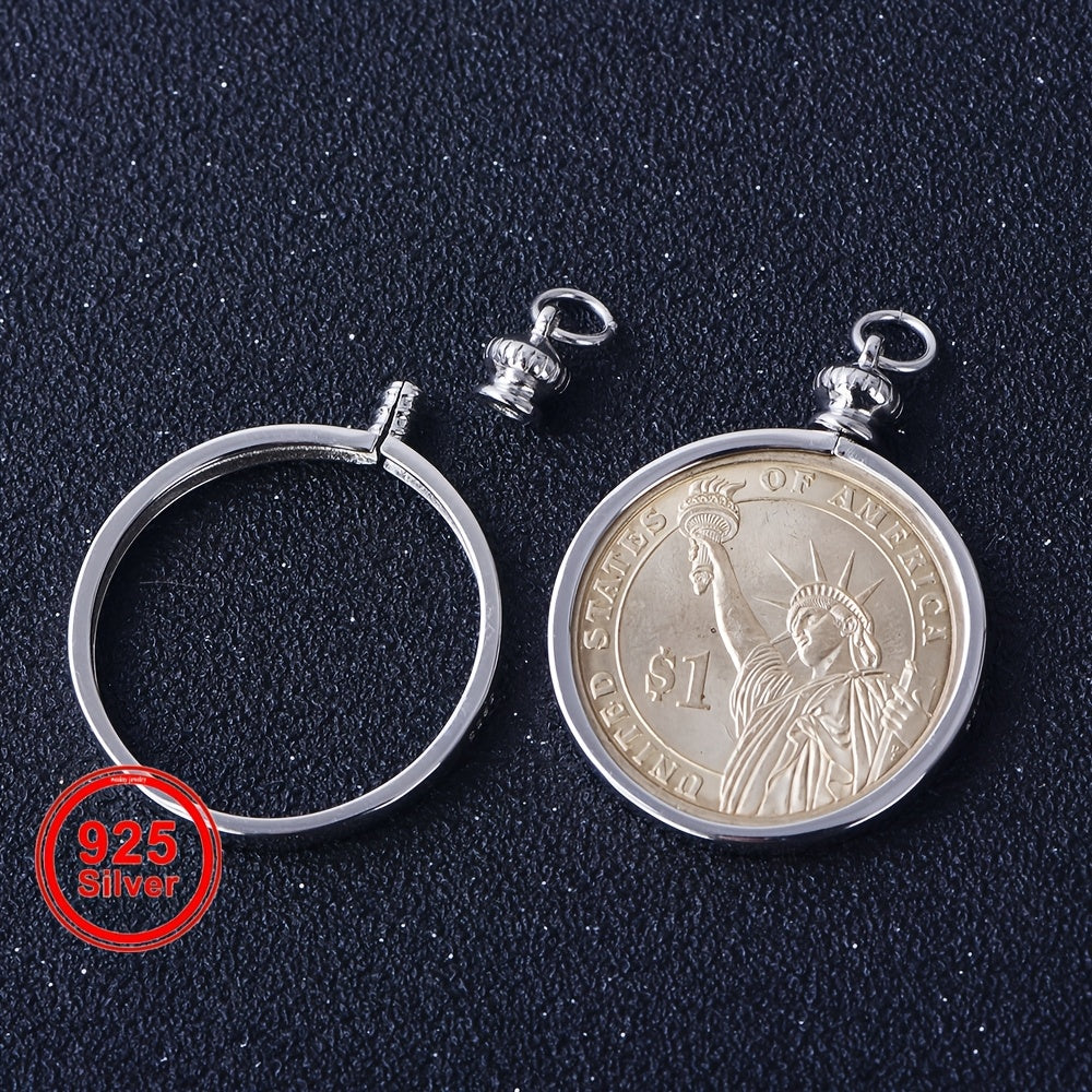 Jewelry Making/S925 Sterling Silvery Material American Coin Holder