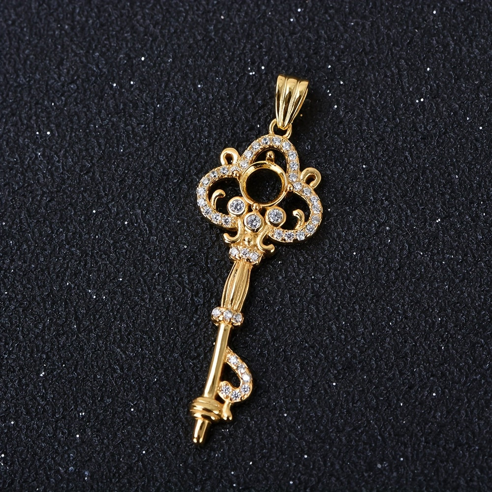 Magic Wand Pendant in s925 Silvery Material for Jewelry Making/DIY/Jewelry Making Accessories
