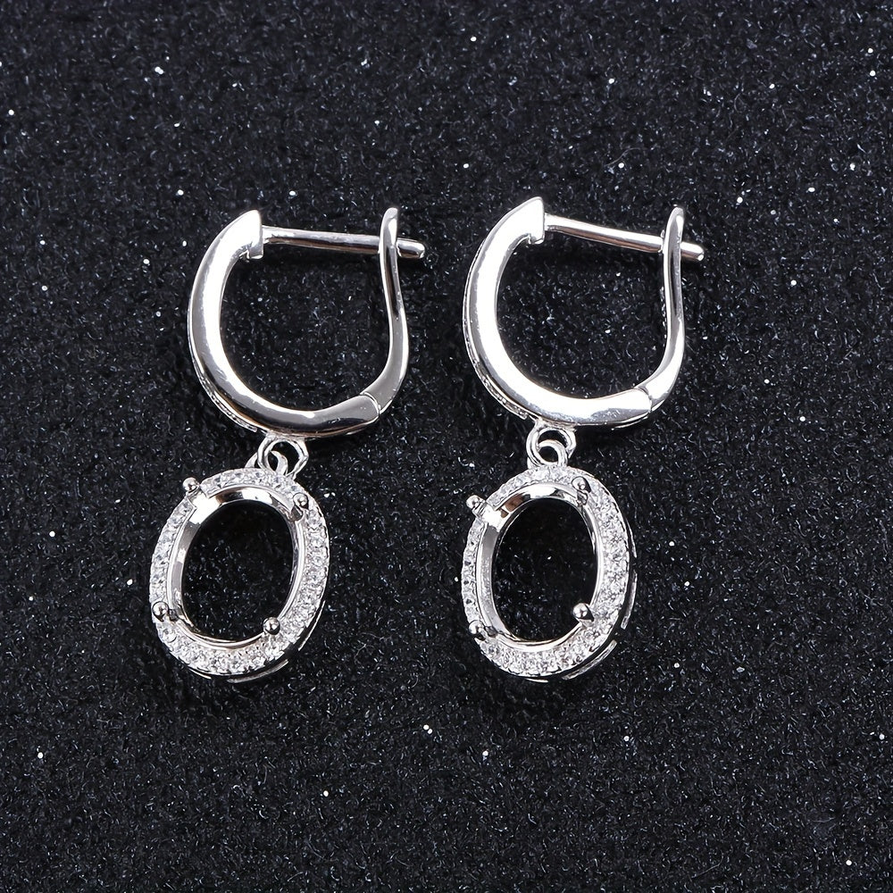 (925 Silvery)5*7mm-8*10mm Earring Backs, 925 Sterling Silvery, Simple Style, Women's DIY Jewelry Accessories, Jewelry Findings
