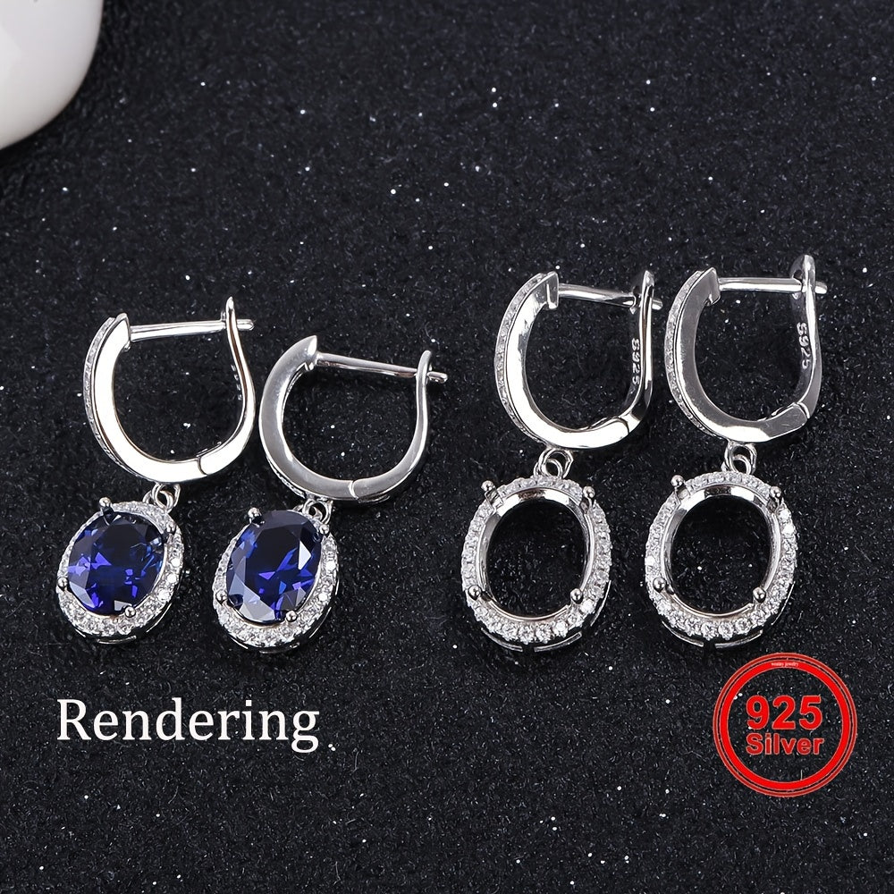 (925 Silvery)5*7mm-8*10mm Earring Backs, 925 Sterling Silvery, Simple Style, Women's DIY Jewelry Accessories, Jewelry Findings
