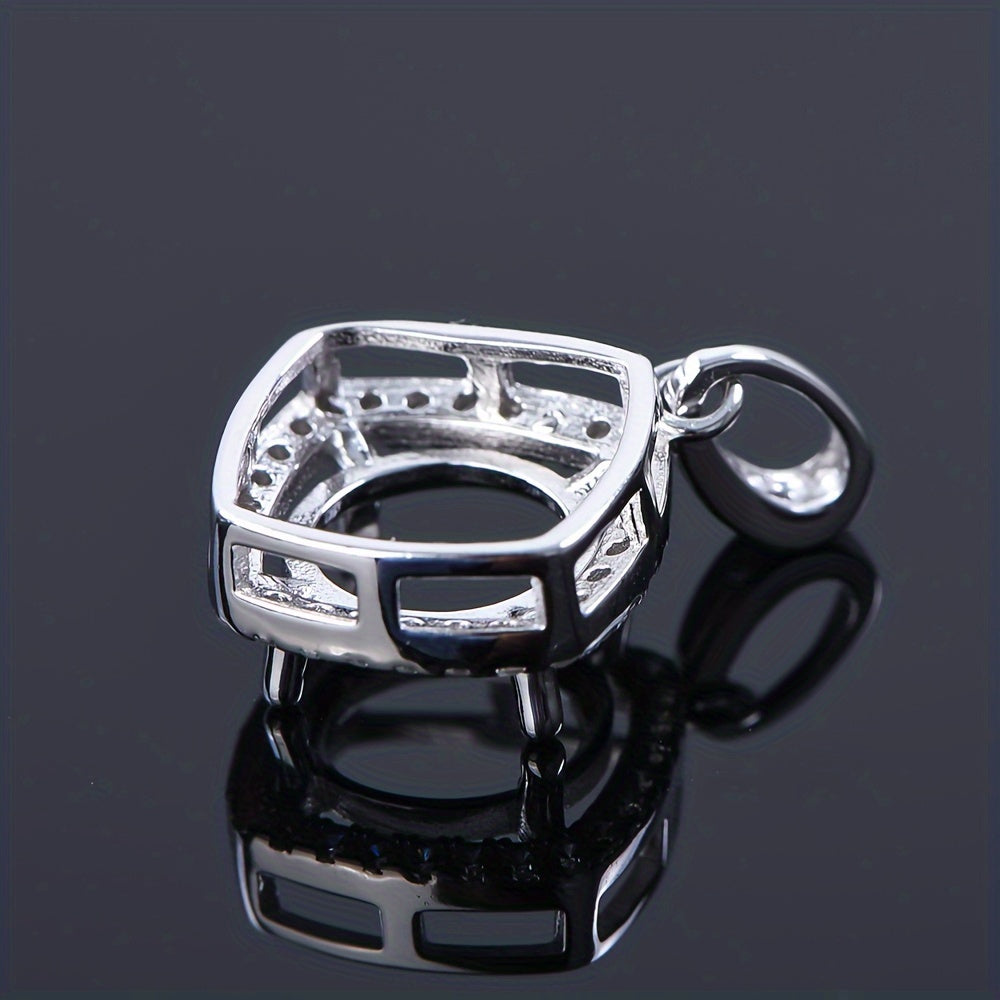 WEATIAPO S925 Silvery Pendant Round 5 to Round 12mm for Jewelry Making