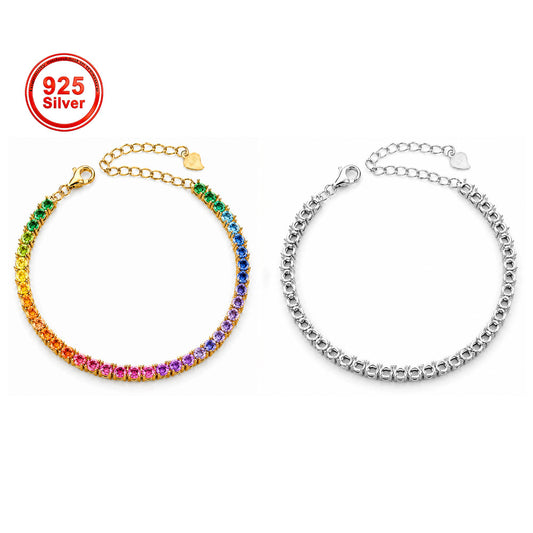 3mm Round Tennis Bracelet Setting S925 Sterling Silver for DIY Jewelry Making