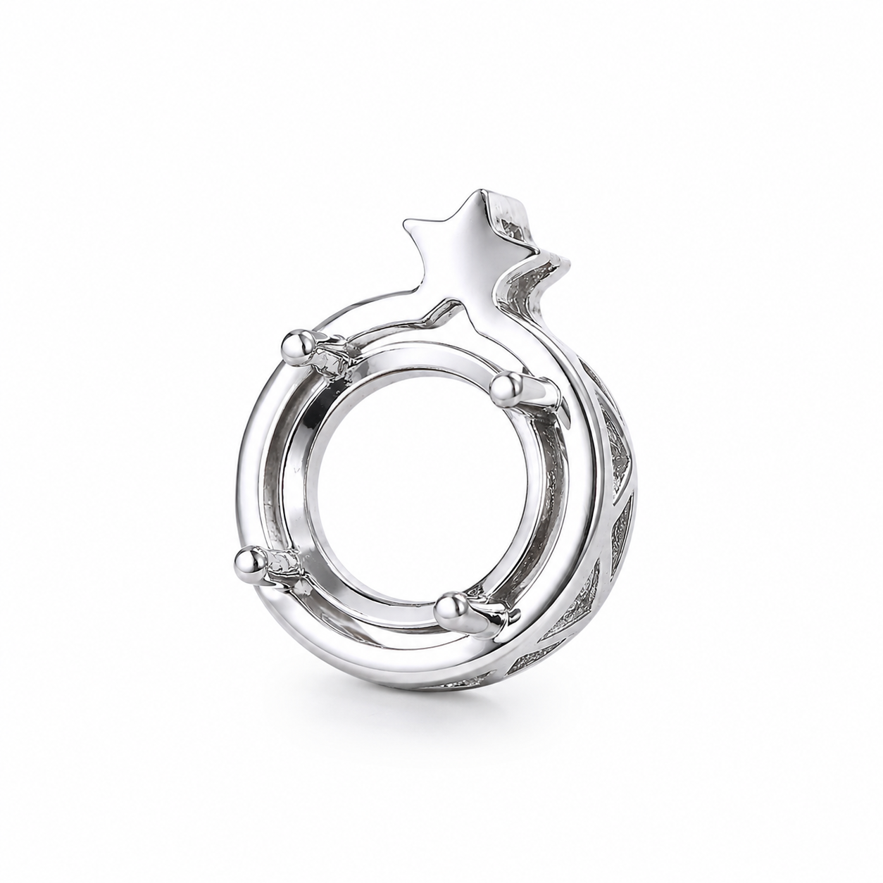 Star Necklace Pendant Setting for DIY Jewelry Making