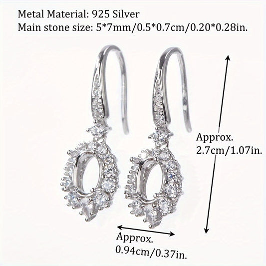 WEATIAPO 925 Sterling Silvery Earring Backs, Luxurious Style for DIY Jewelry Making, Women'S Handmade Earring Findings