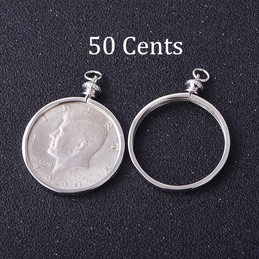 Jewelry Making/S925 Sterling Silvery Material American Coin Holder