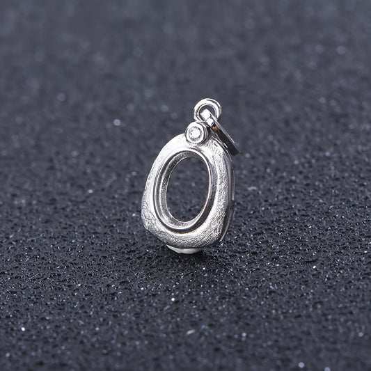 WEATIAPO S925 Sterling Silvery Earring Pendants, Frosted Minimalist Design with Synthetic Zirconia, Jewelry Making Supplies, 0.44g, Earring Making Components, WEATIAPO