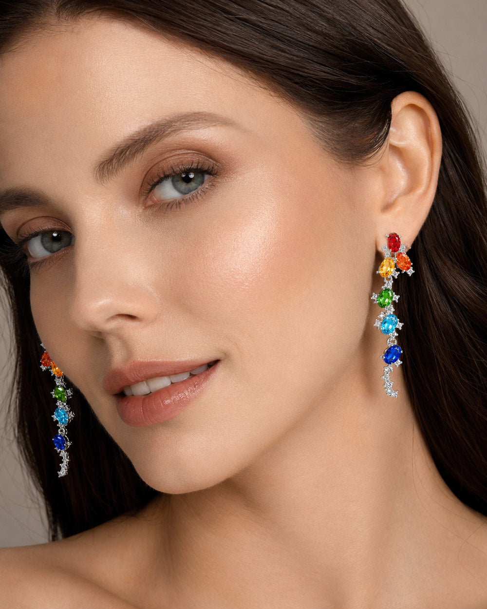 4×6mm Oval Luxury Dangle Earring Setting S925 Sterling Silver