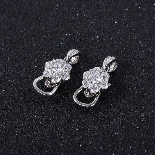 S925 Sterling Silver Universal Bail Clasp Pendant Connector