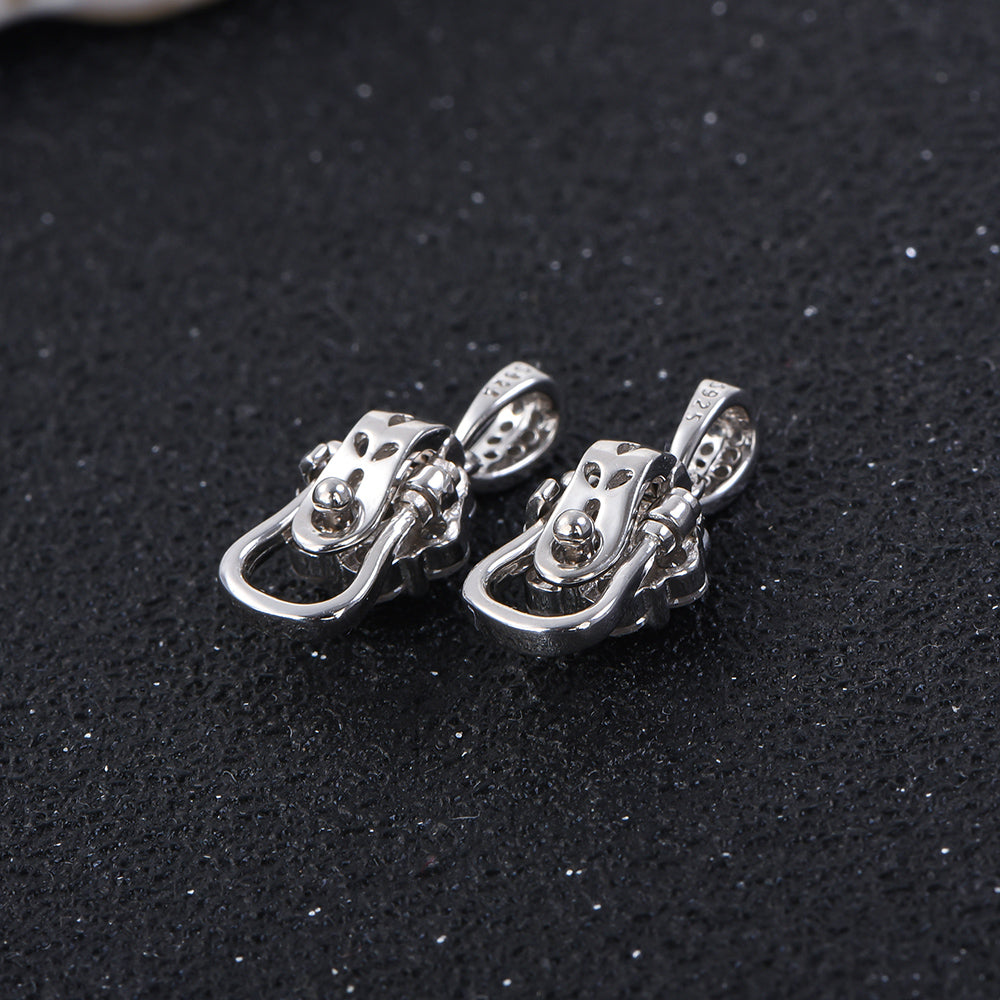 S925 Sterling Silver Universal Bail Clasp Pendant Connector