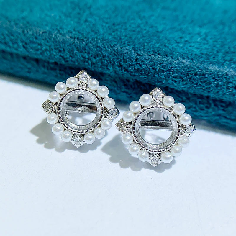 S925 Sterling Silver, 18K Gold Plated Ring Setting, Unset, For Women