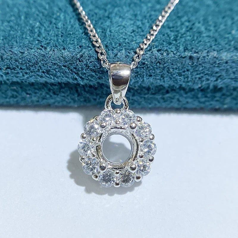 S925 Sterling Silver, 18K Gold Plated Ring Setting, Unset, For Women