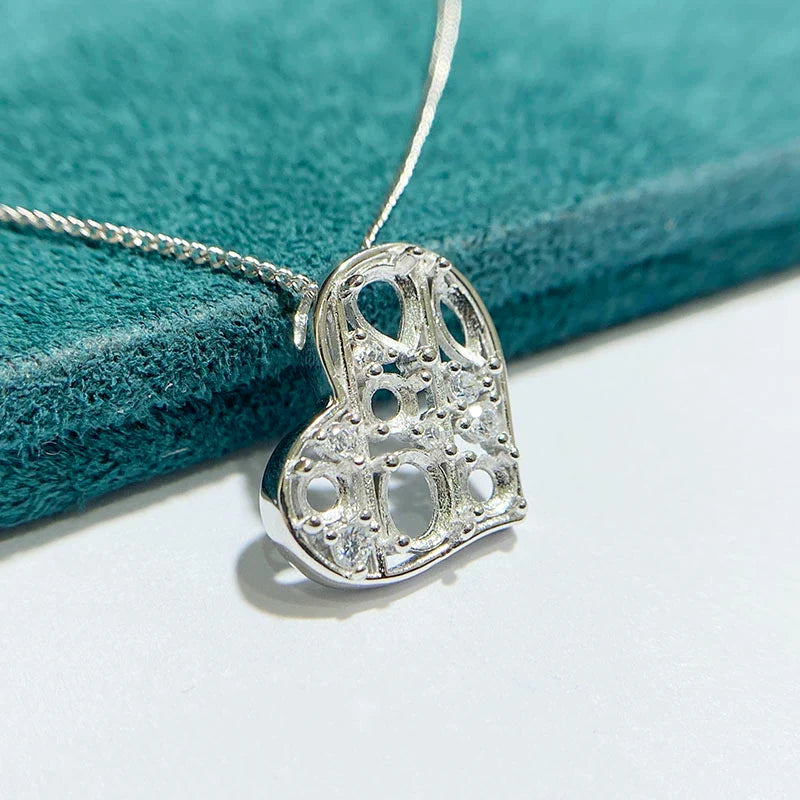 Oval 3×4 mm / 4×5 mm S925 Sterling Silver Pendant Setting, Unset, For Women