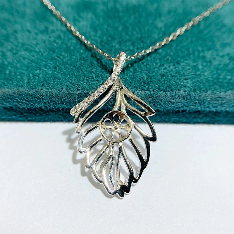 S925 Sterling Silver Pendant Setting, Unset, For Women, Vintage Style