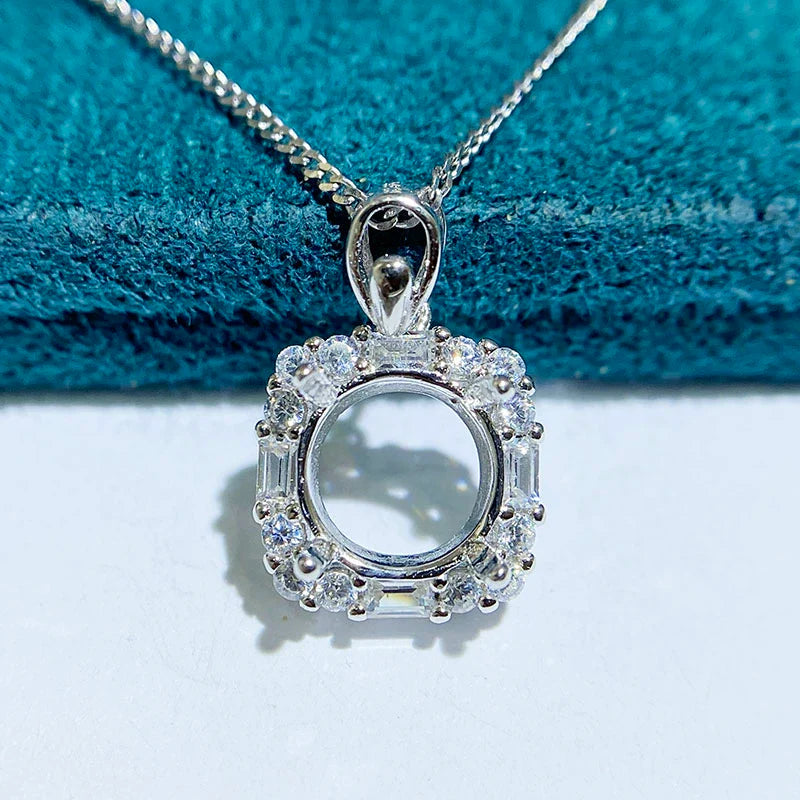 Round 5 mm / 6 mm / 8 mm S925 Sterling Silver Ring Setting, Unset Mount, For Women