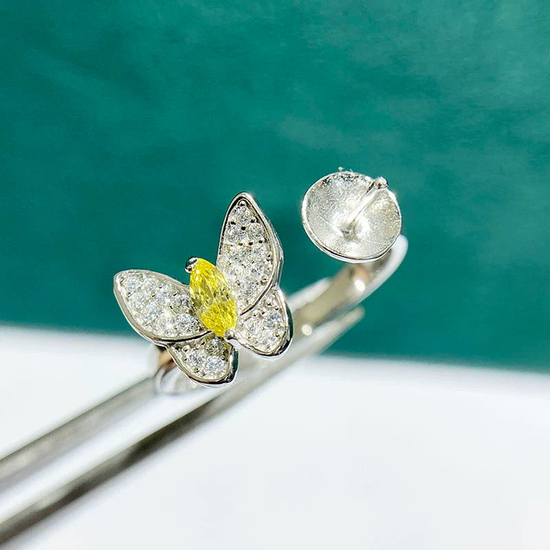 S925 Sterling Silver Ring Setting, Unset, For Women, Fashion Style