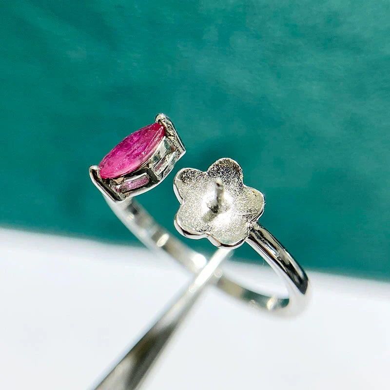 S925 Sterling Silver Ring Setting, Unset, For Women, Fashion Style