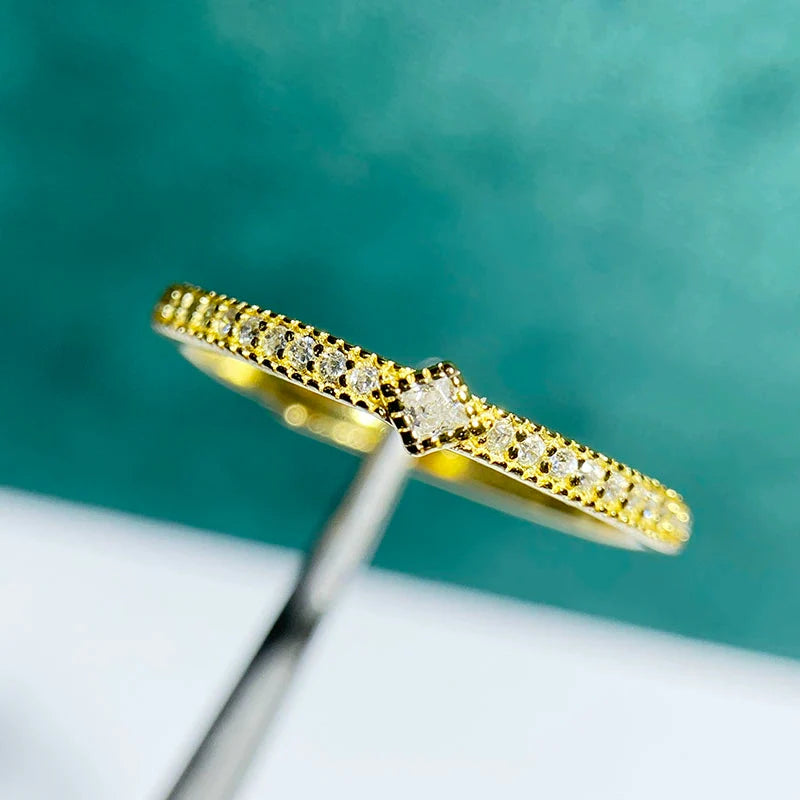 Rectangle 4×6 mm S925 Sterling Silver Ring Setting, Adjustable, Unset, For Women, Fashion Style