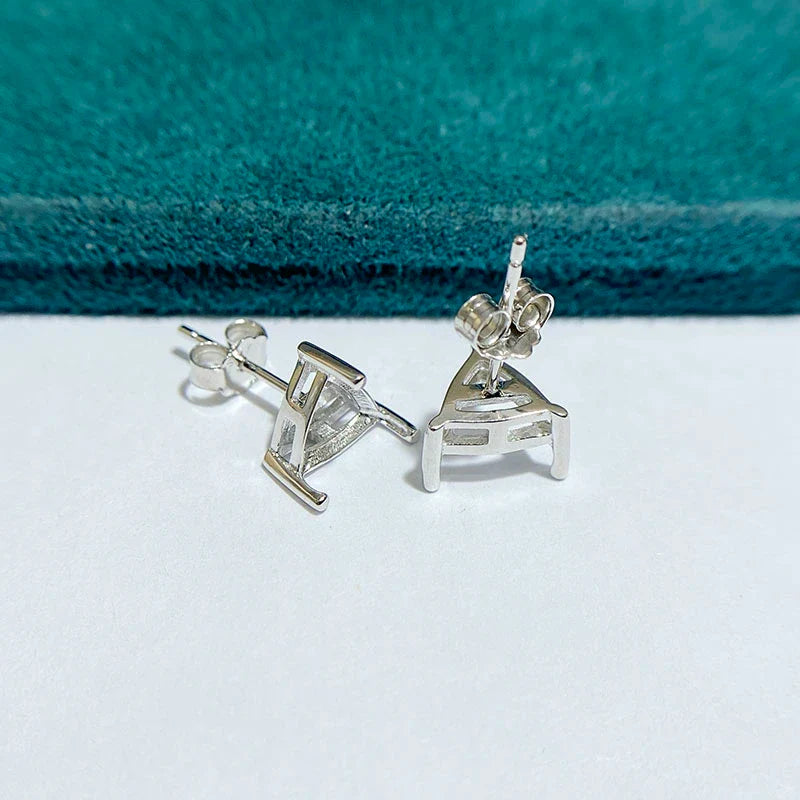 S925 Sterling Silver Earring Setting, Unset