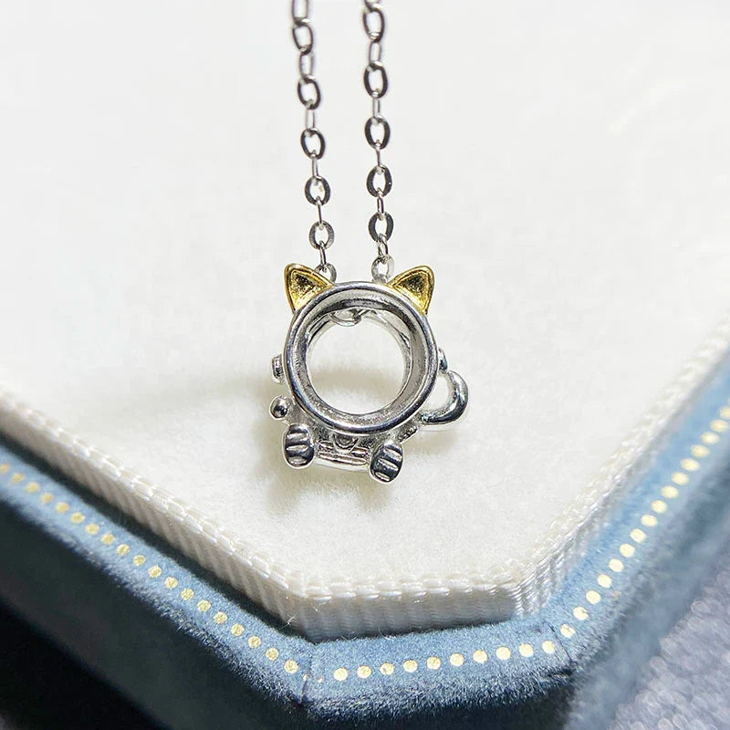 Round 6×6 mm S925 Sterling Silver Pendant Setting, Unset