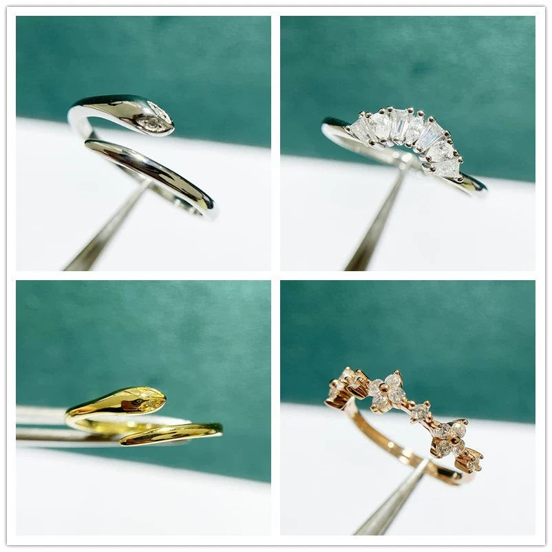 S925 Sterling Silver Ring Setting for DIY Jewelry Making