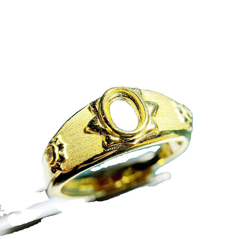 4×6mm Oval S925 Silver Adjustable Bezel Ring Setting for Gemstone Mounting