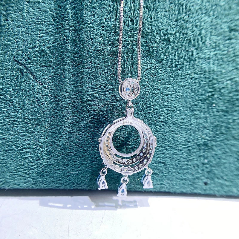 S925 Sterling Silver, 18K Gold Plated Pendant Setting, Unset, For Women