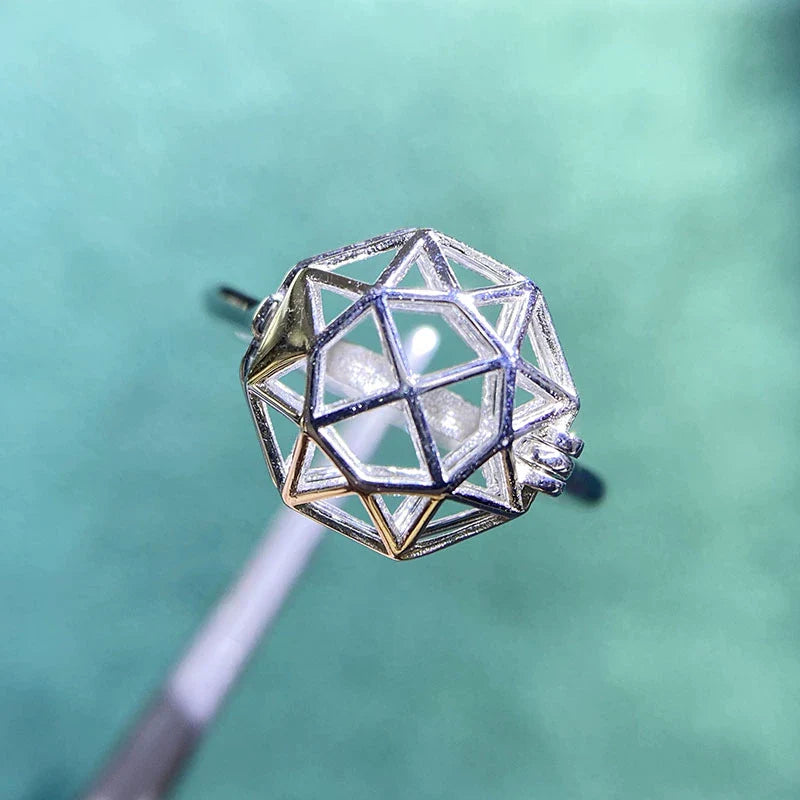 S925 Sterling Silver Ring Setting for DIY Jewelry Making