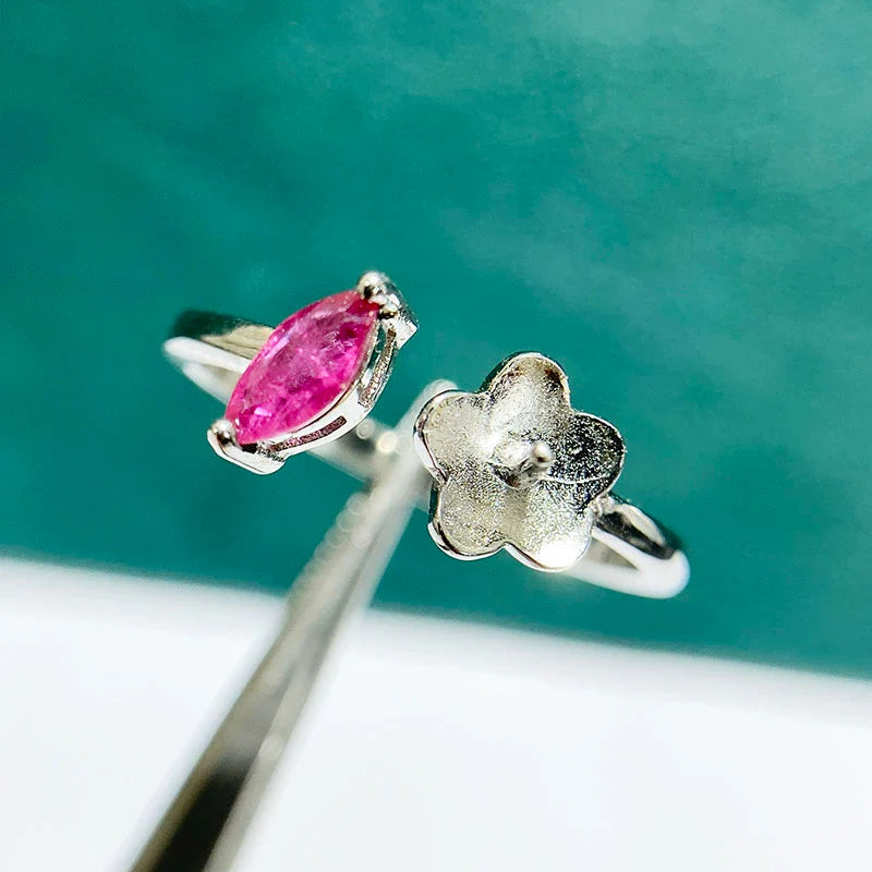 S925 Sterling Silver Ring Setting, Unset, For Women, Fashion Style