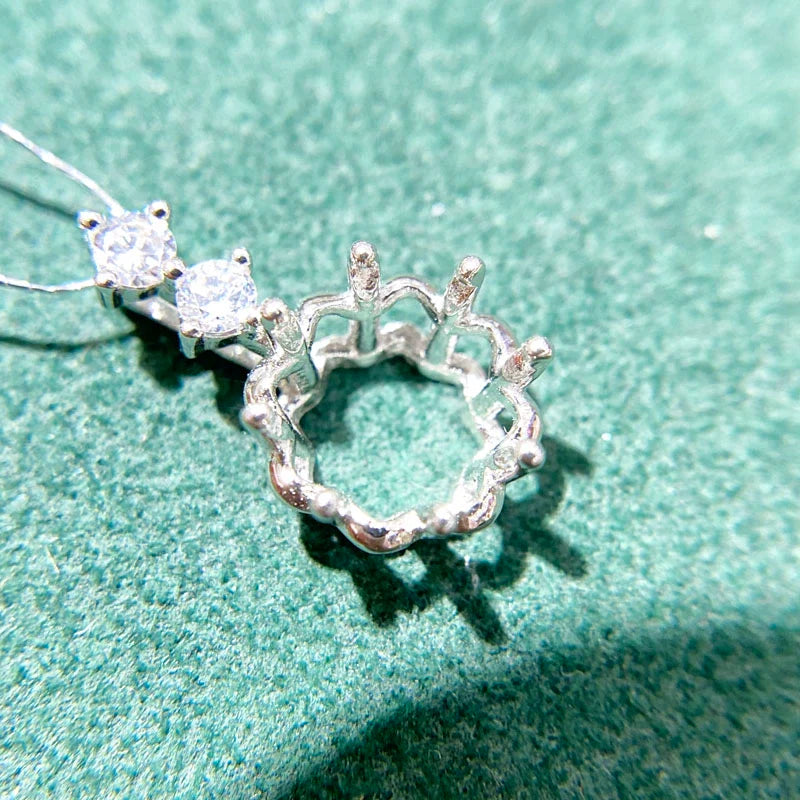 S925 Sterling Silver Pendant Setting