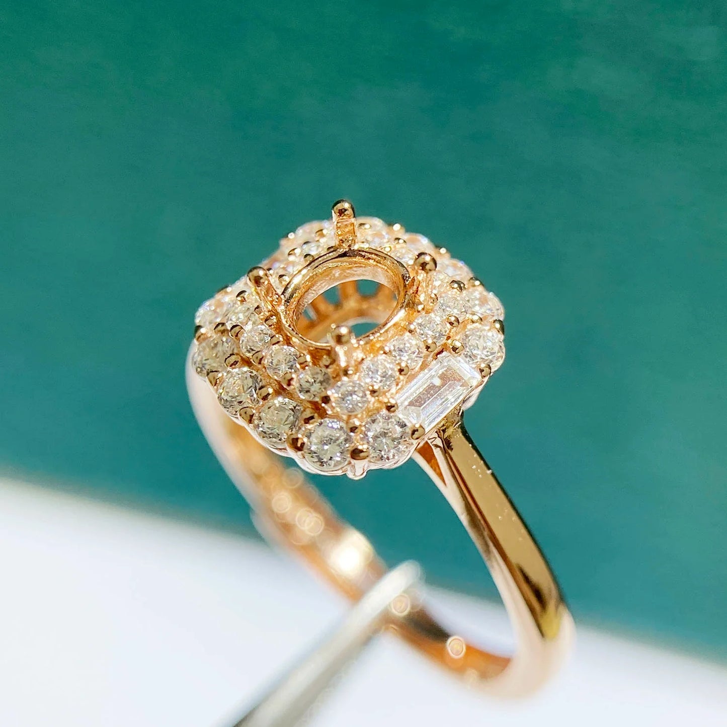 Oval 4×5 mm / 4×6 mm / 5×7 mm S925 Sterling Silver Ring Setting, Adjustable, Unset, For Women