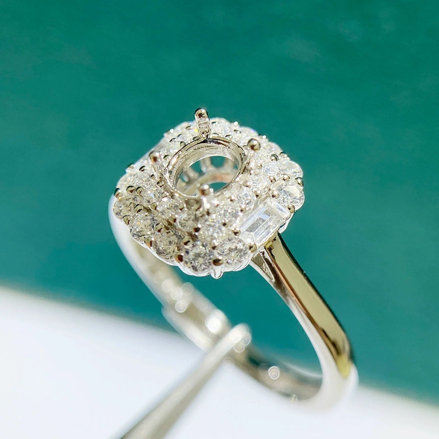 Oval 4×5 mm / 4×6 mm / 5×7 mm S925 Sterling Silver Ring Setting, Adjustable, Unset, For Women