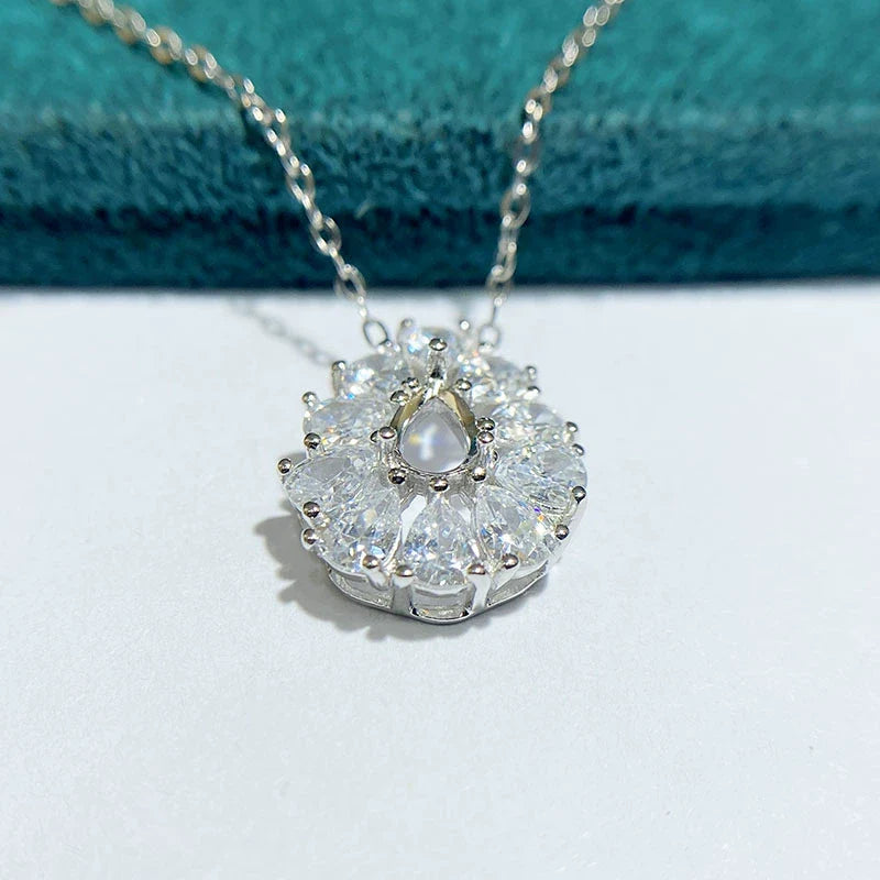 Pear 4×6 mm S925 Sterling Silver Pendant Setting, Unset, For Women, Fashion Style