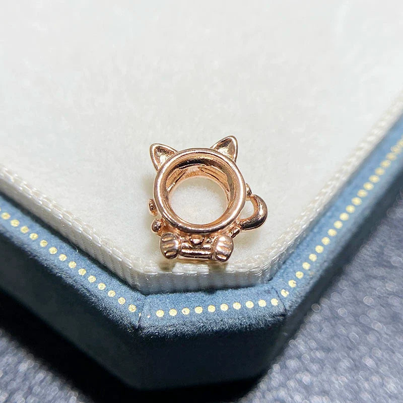 Round 6×6 mm S925 Sterling Silver Pendant Setting, Unset