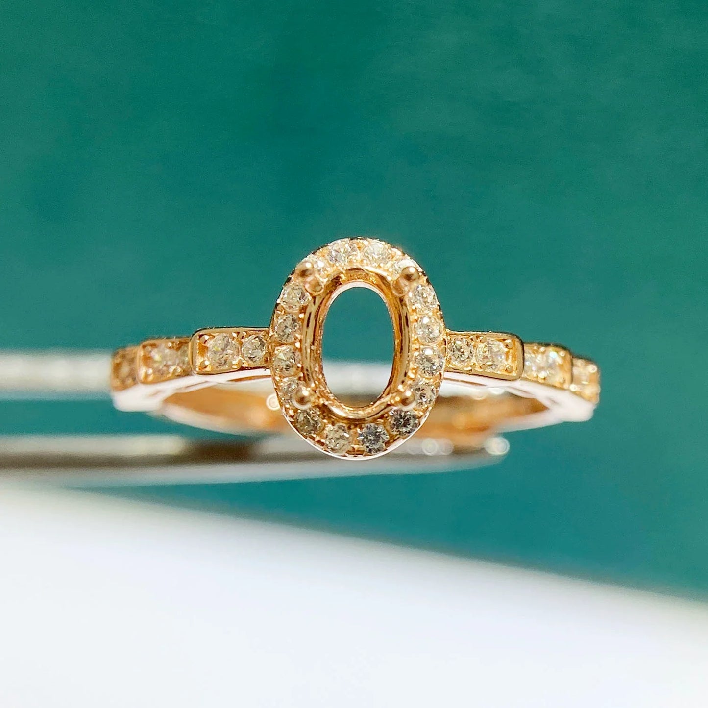 Oval 4×5 mm / 4×6 mm / 5×7 mm S925 Sterling Silver Ring Setting, Adjustable, Unset, For Women