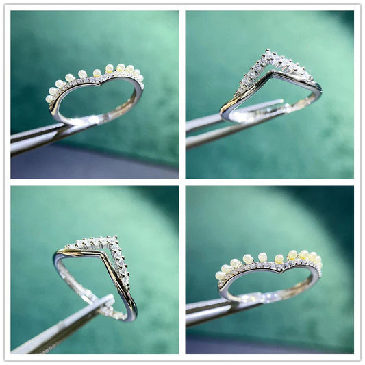 S925 Sterling Silver Ring Setting for DIY Jewelry Making