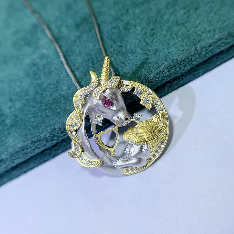 Heart 5×5 mm S925 Sterling Silver Pendant Setting, Unset, For Women, Fashion Style