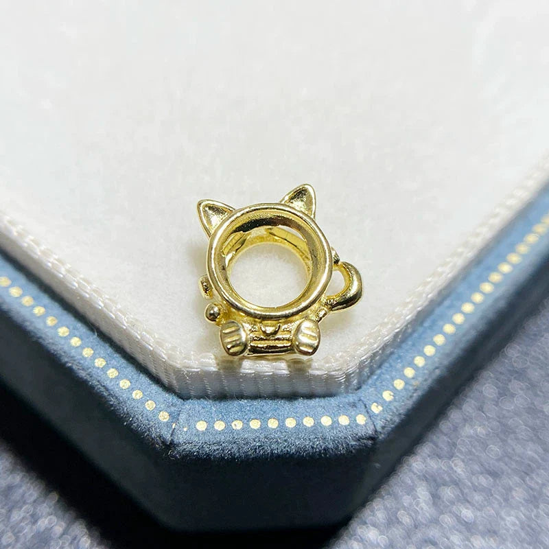 Round 6×6 mm S925 Sterling Silver Pendant Setting, Unset