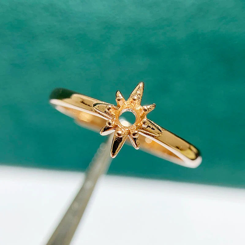 S925 Sterling Silver Ring Setting, Adjustable, Unset, For Women, Fashion Style