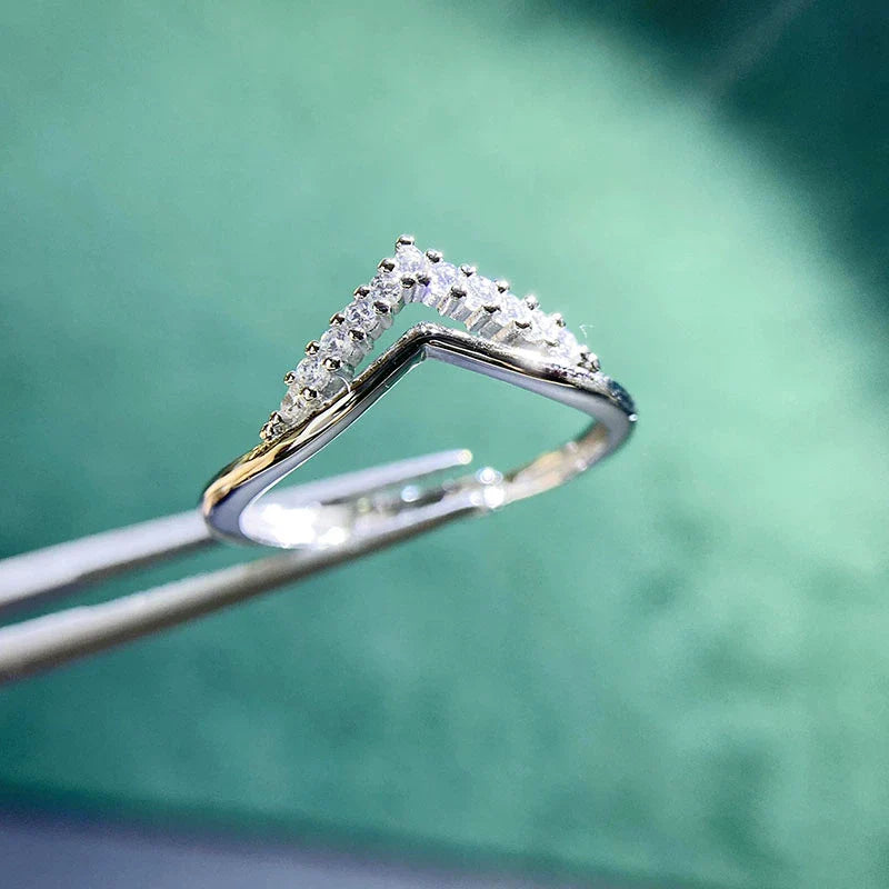 S925 Sterling Silver Ring Setting, Adjustable, Unset, For Women