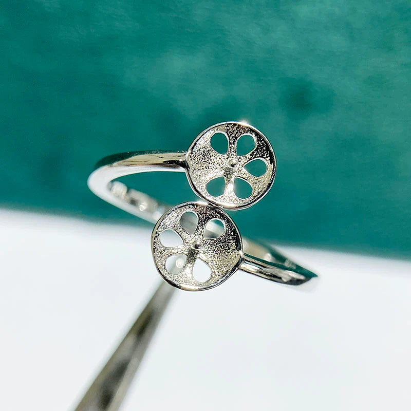 S925 Sterling Silver Ring Setting, Unset, For Women, Fashion Style