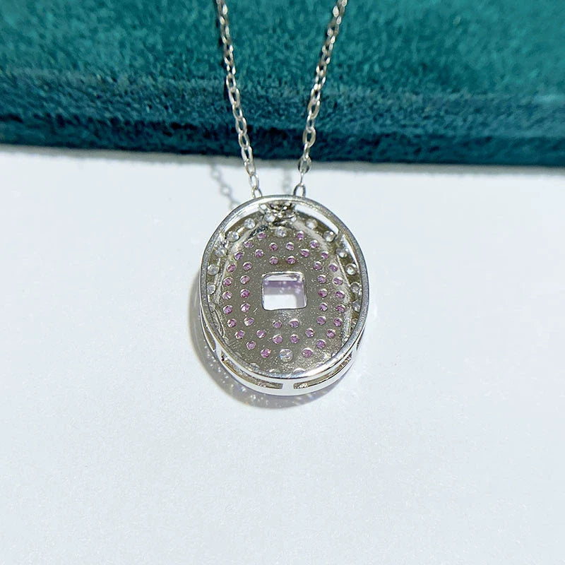 Square 5×5 mm S925 Sterling Silver Pendant Setting, Unset