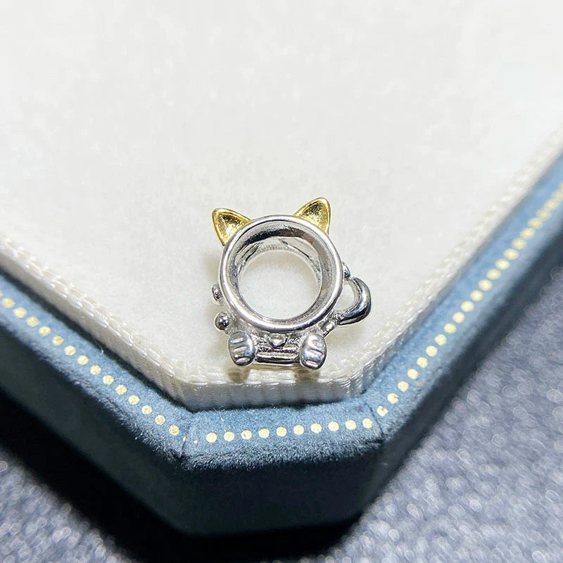 Round 6×6 mm S925 Sterling Silver Pendant Setting, Unset