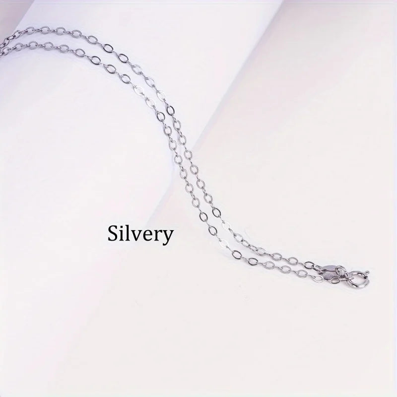 1pc rose Golden 925 sterling silver chain necklace for DIY jewelry making