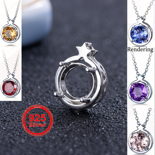 Jewelry Making/S925 Silver Material Pendant Base Frame from 5mm to 9mm